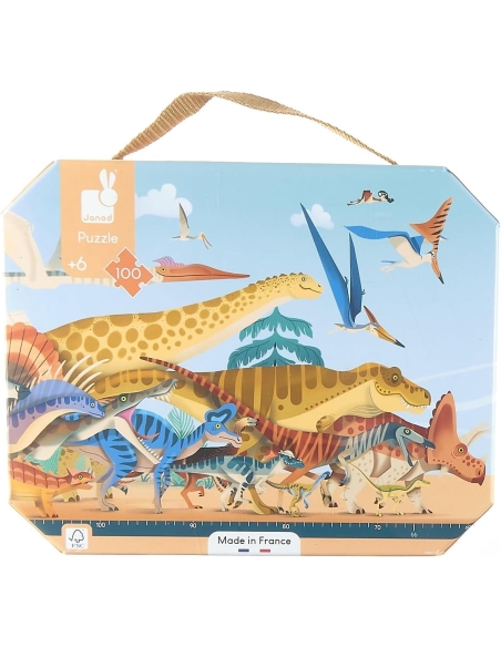 Janod Puzzle panoramske - Dinosauri (100 kom)
