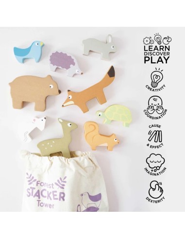 Le Toy Van Drvene životinjice za slaganje – Šumski svijet