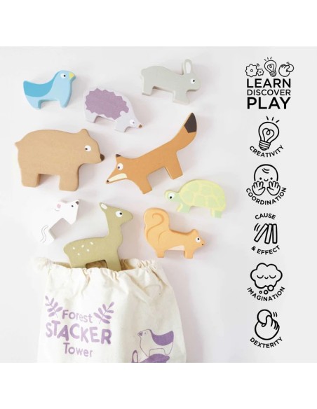 Le Toy Van Drvene životinjice za slaganje – Šumski svijet
