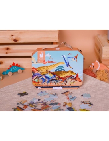 Janod Puzzle panoramske - Dinosauri (100 kom)