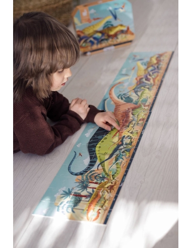 Janod Puzzle panoramske - Dinosauri (100 kom)