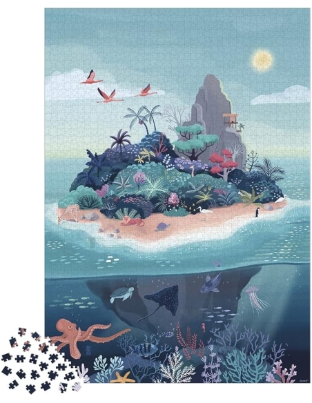 Janod Puzzle - Mistični otok (2000 kom)