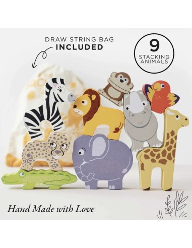 Le Toy Van Africa Wooden Animal Stacking Toy