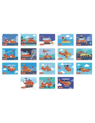 Janod Magnetna knjiga - Vatrogasci