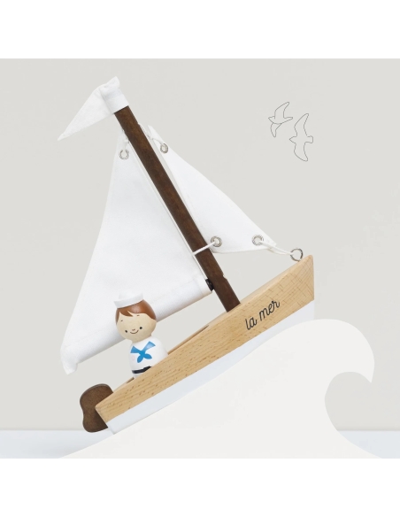 Le Toy Van Drvena jedrilica s kapetanom – La Mer