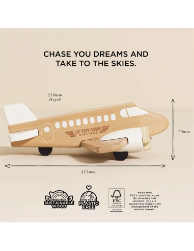 Le Toy Van Drveni avion – Dvomotorni putnički