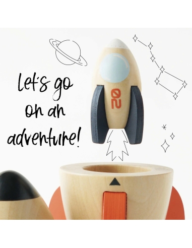 Le Toy Van Drveni set raketa – Svemirska misija