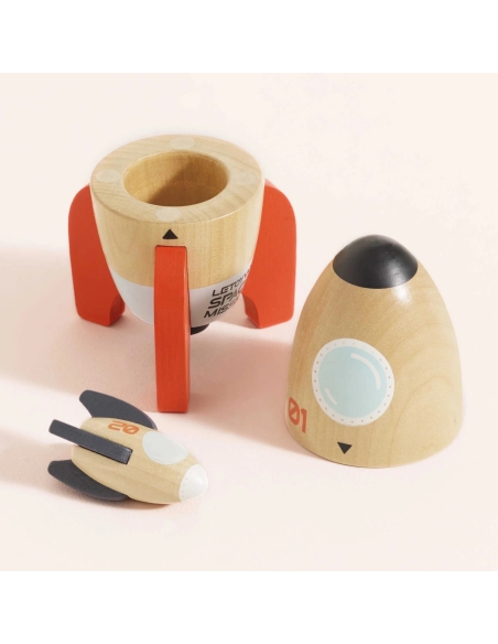 Le Toy Van Drveni set raketa – Svemirska misija