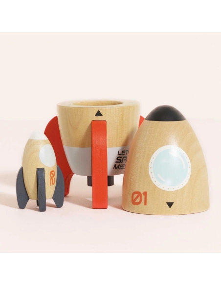 Le Toy Van Drveni set raketa – Svemirska misija