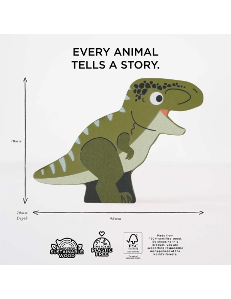 Le Toy Van Drvene životinjice za slaganje Jurassic