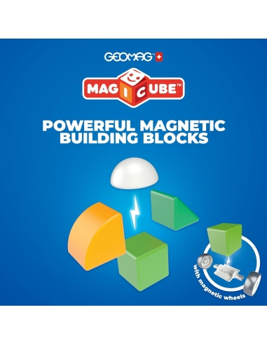 GEOMAG Magicube 4 oblika – Reciklirani mali svijet (25 kom)