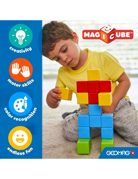 GEOMAG Magicube 4 oblika – Reciklirani mali svijet (25 kom)
