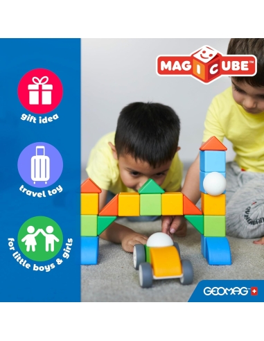 GEOMAG Magicube 4 oblika – Reciklirani mali svijet (25 kom)