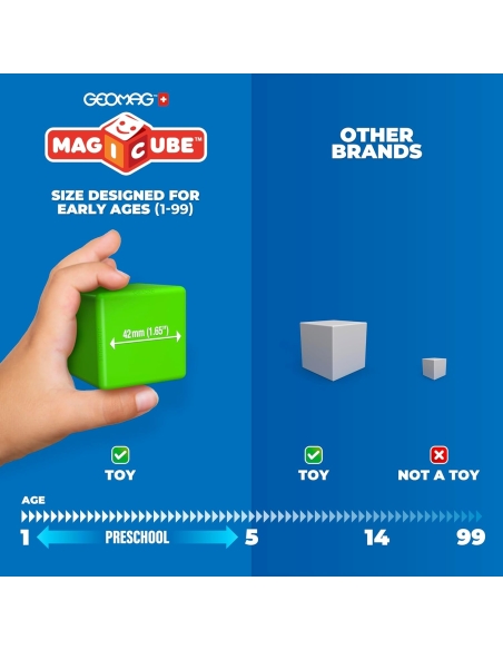 GEOMAG Magicube 4 oblika – Reciklirani mali svijet (25 kom)