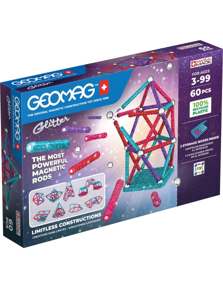 GEOMAG Glitter paneli reciklirani (60 kom)
