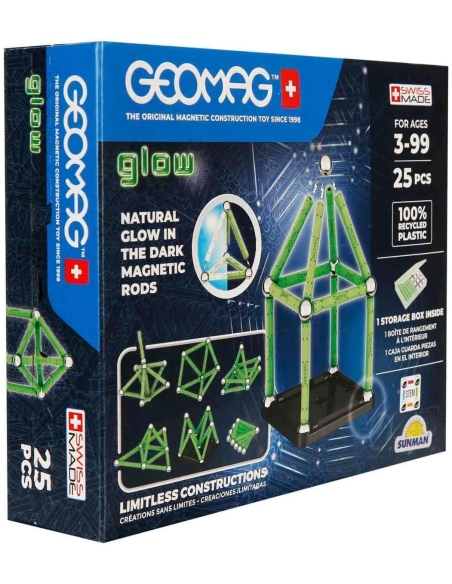 GEOMAG Classic GLOW svijetleći magneti set (25 kom)