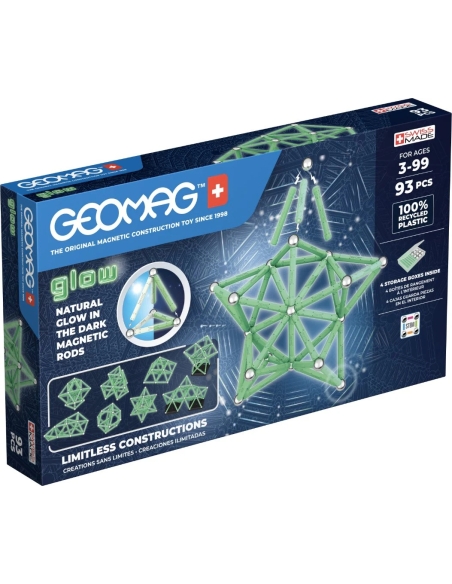 GEOMAG Classic GLOW svijetleći magneti set (93 kom)