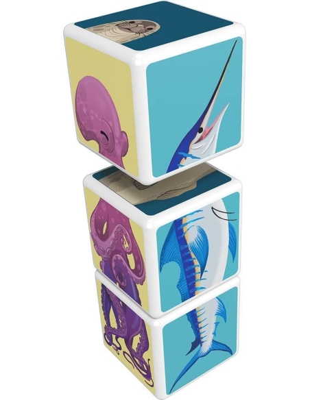 GEOMAG Magicube Mix & Match - Životinje iz okeana (3 kom)