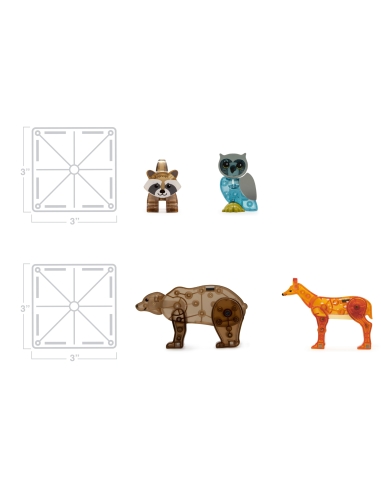 MAGNA TILES Šumske životinje (25 kom)