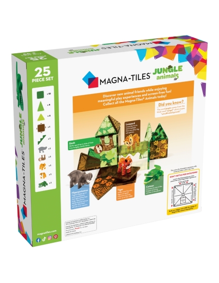 MAGNA TILES Džungla životinje (25 kom)
