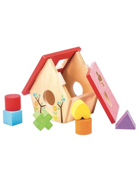 Le Toy Van Petilou Moja kućica za ptice za sortiranje oblika
