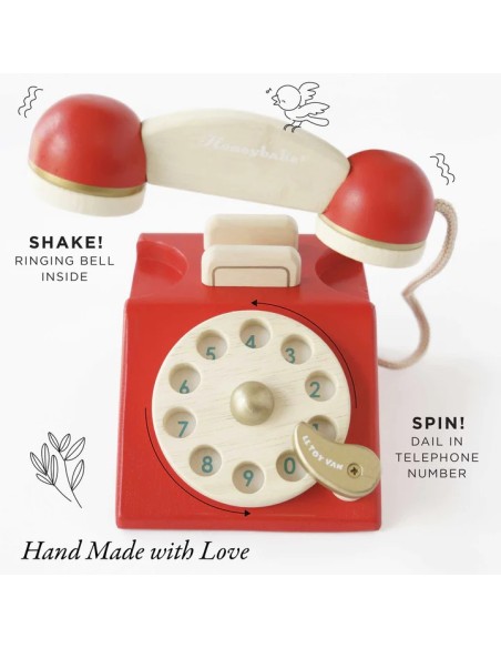 Le Toy Van Drveni vintage telefon – Honeybake