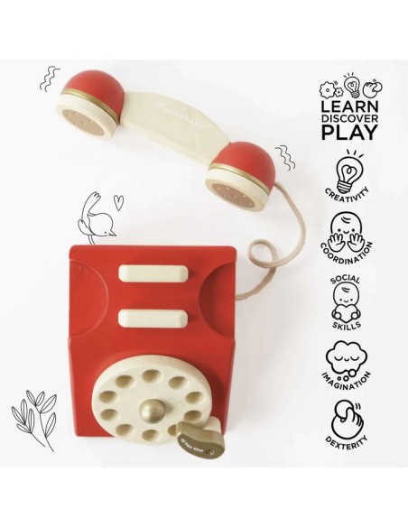 Le Toy Van Drveni vintage telefon – Honeybake