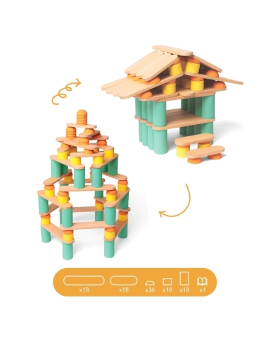 OPPI Stix - Igra slaganja i balansiranja - veliki set (108 kom)