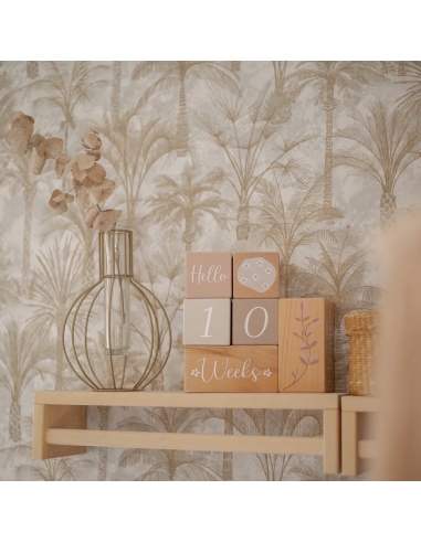 Label Label Drvene Milestone Kockice – Nougat