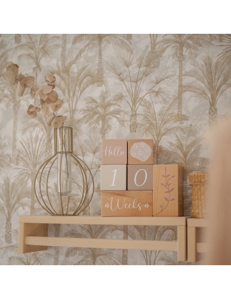 Label Label Drvene Milestone Kockice – Nougat