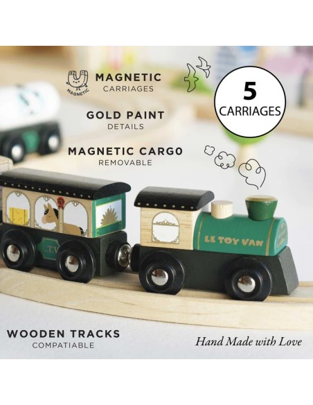 Le Toy Van set drvenih vozića – Great Green Train