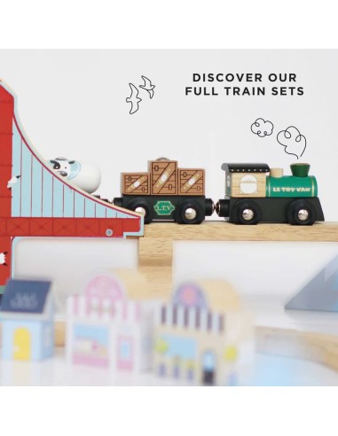 Le Toy Van set drvenih vozića – Great Green Train