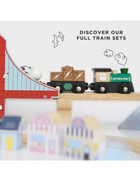 Le Toy Van set drvenih vozića – Great Green Train