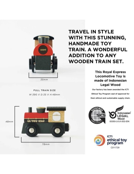Le Toy Van set drvenih vozića – Royal Express Train