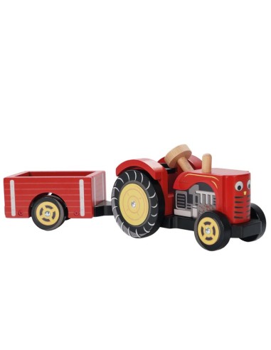 Le Toy Van Red Wooden Tractor