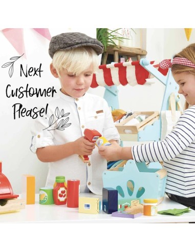 Le Toy Van Drvena korpa sa namirnicama i skener – Honeybake