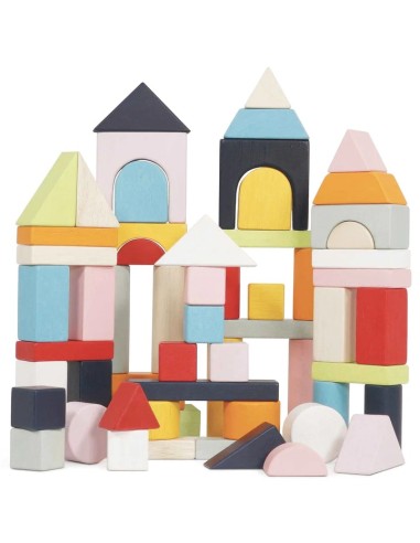 Le Toy Van 60 Building Blocks & Cotton Bag