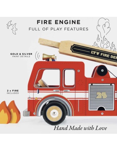Le Toy Van Wooden Fire Engine