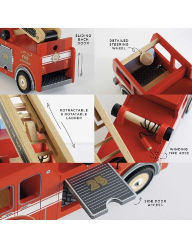 Le Toy Van Wooden Fire Engine