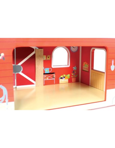 Le Toy Van Drvena dječija farma – crvena