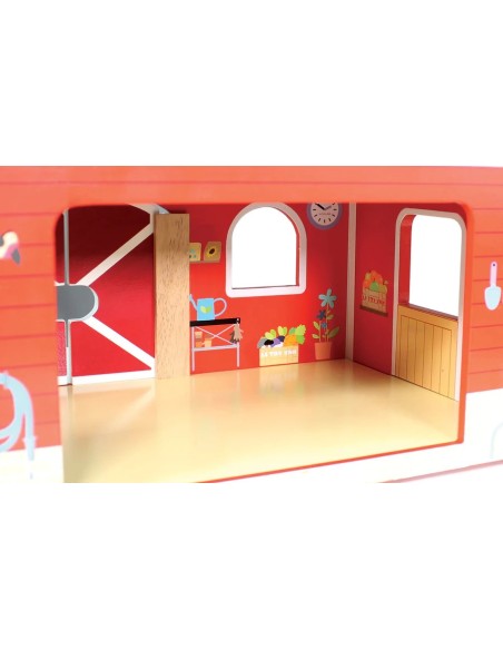 Le Toy Van Drvena dječija farma – crvena