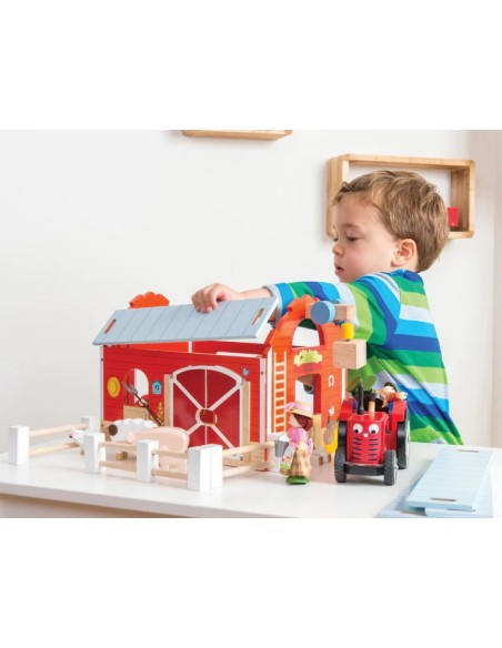 Le Toy Van Drvena dječija farma – crvena