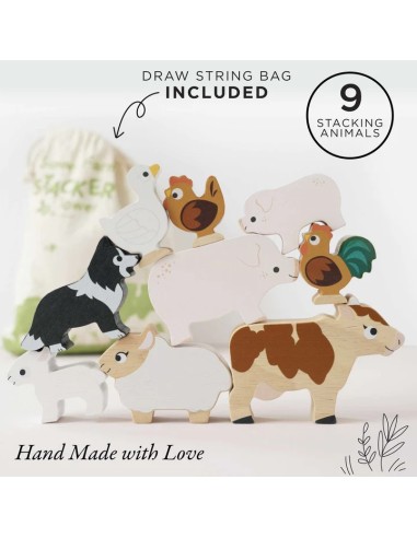 Le Toy Van Drvene životinjice za slaganje – Životinje sa Farme