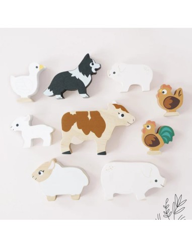 Le Toy Van Drvene životinjice za slaganje – Životinje sa Farme