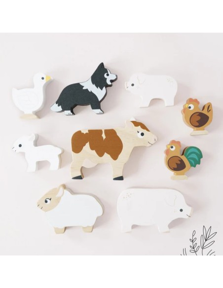 Le Toy Van Drvene životinjice za slaganje – Životinje sa Farme
