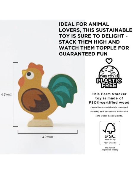 Le Toy Van Drvene životinjice za slaganje – Životinje sa Farme