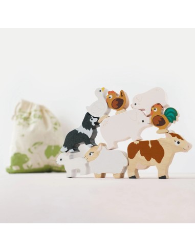 Le Toy Van Drvene životinjice za slaganje – Životinje sa Farme