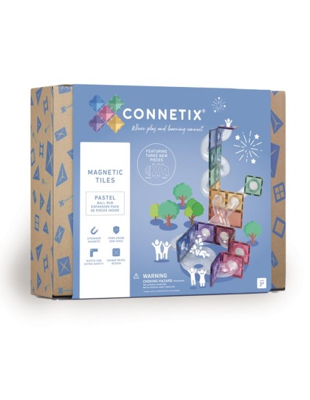 Connetix Tiles – Pastel Ball Run Expansion set (80 kom)