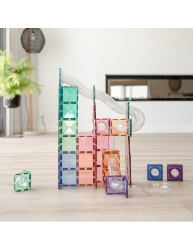 Connetix Tiles – Pastel Ball Run Expansion set (80 kom)