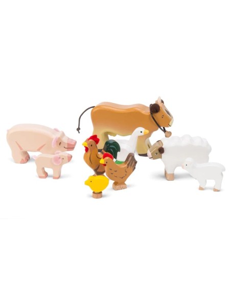 Le Toy Van Set drvenih domaćih životinja – Sunny Farm